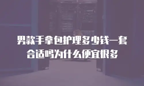 男款手拿包护理多少钱一套合适吗为什么便宜很多