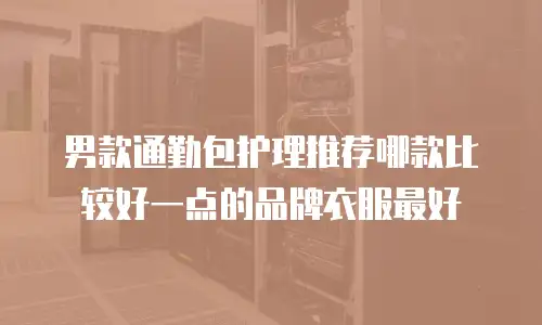 男款通勤包护理推荐哪款比较好一点的品牌衣服最好