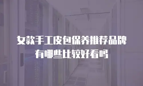 女款手工皮包保养推荐品牌有哪些比较好看吗