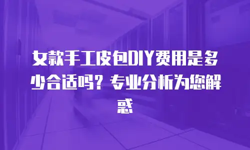 女款手工皮包DIY费用是多少合适吗？专业分析为您解惑
