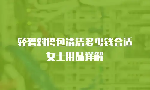 轻奢斜挎包清洁多少钱合适女士用品详解