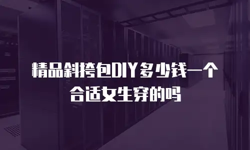 精品斜挎包DIY多少钱一个合适女生穿的吗