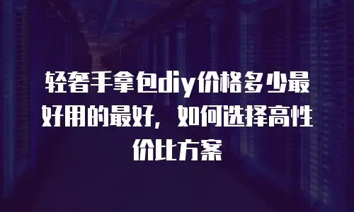 轻奢手拿包diy价格多少最好用的最好，如何选择高性价比方案