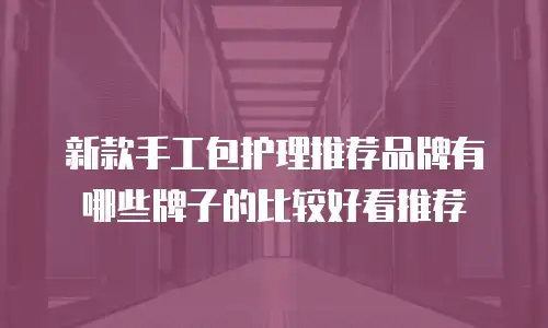 新款手工包护理推荐品牌有哪些牌子的比较好看推荐