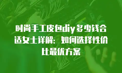时尚手工皮包diy多少钱合适女士详解：如何选择性价比最优方案