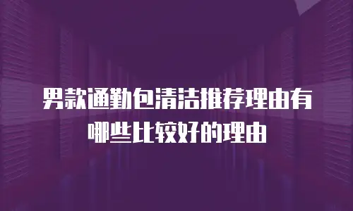 男款通勤包清洁推荐理由有哪些比较好的理由