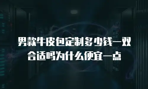 男款牛皮包定制多少钱一双合适吗为什么便宜一点