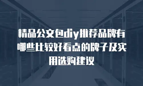 精品公文包diy推荐品牌有哪些比较好看点的牌子及实用选购建议