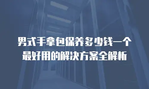 男式手拿包保养多少钱一个最好用的解决方案全解析