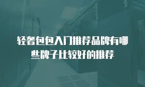 轻奢包包入门推荐品牌有哪些牌子比较好的推荐
