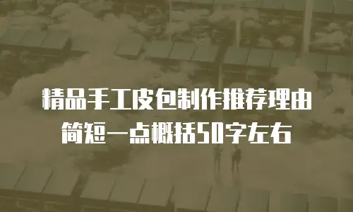 精品手工皮包制作推荐理由简短一点概括50字左右