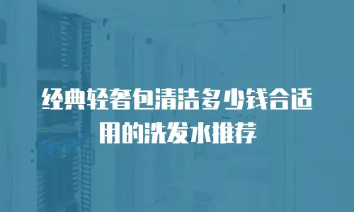 经典轻奢包清洁多少钱合适用的洗发水推荐