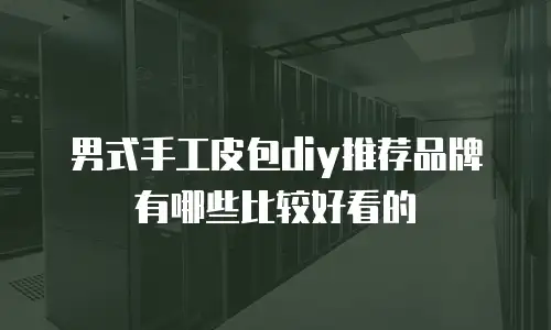 男式手工皮包diy推荐品牌有哪些比较好看的