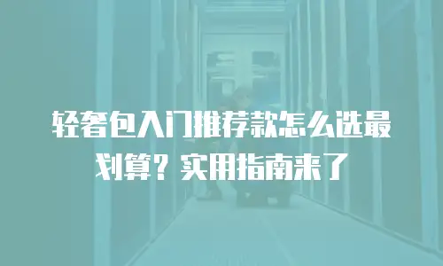 轻奢包入门推荐款怎么选最划算？实用指南来了