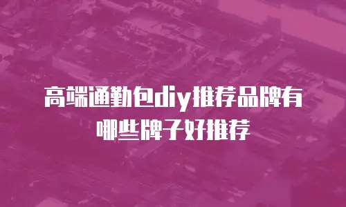 高端通勤包diy推荐品牌有哪些牌子好推荐
