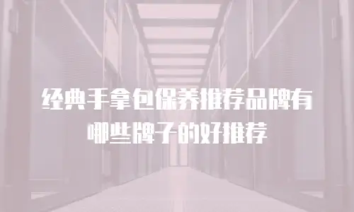 经典手拿包保养推荐品牌有哪些牌子的好推荐