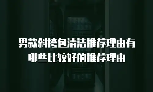 男款斜挎包清洁推荐理由有哪些比较好的推荐理由