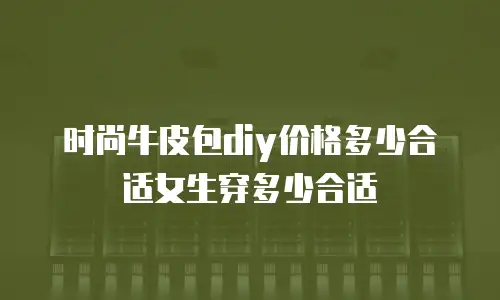 时尚牛皮包diy价格多少合适女生穿多少合适