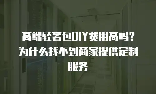高端轻奢包DIY费用高吗？为什么找不到商家提供定制服务