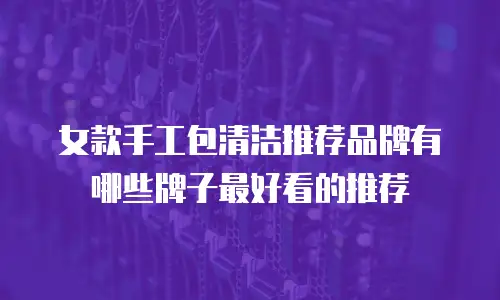 女款手工包清洁推荐品牌有哪些牌子最好看的推荐