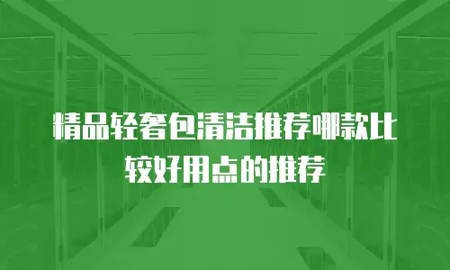 精品轻奢包清洁推荐哪款比较好用点的推荐