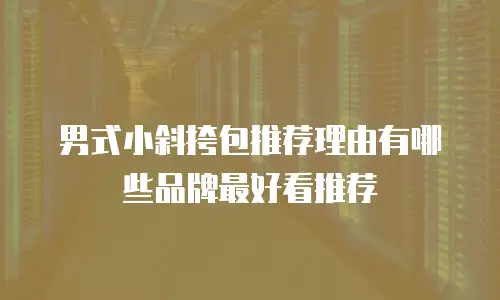 男式小斜挎包推荐理由有哪些品牌最好看推荐