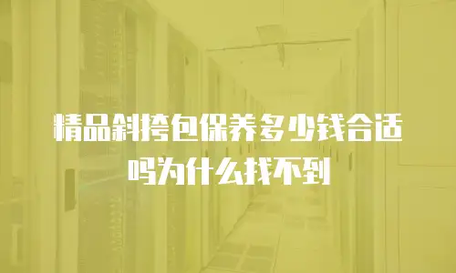 精品斜挎包保养多少钱合适吗为什么找不到