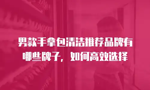 男款手拿包清洁推荐品牌有哪些牌子，如何高效选择