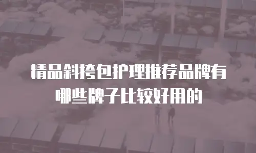 精品斜挎包护理推荐品牌有哪些牌子比较好用的