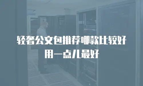 轻奢公文包推荐哪款比较好用一点儿最好