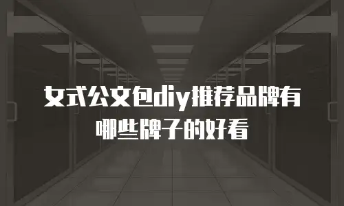女式公文包diy推荐品牌有哪些牌子的好看