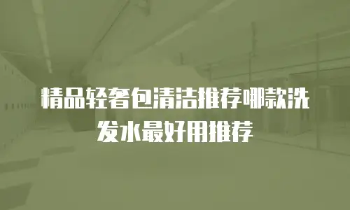 精品轻奢包清洁推荐哪款洗发水最好用推荐