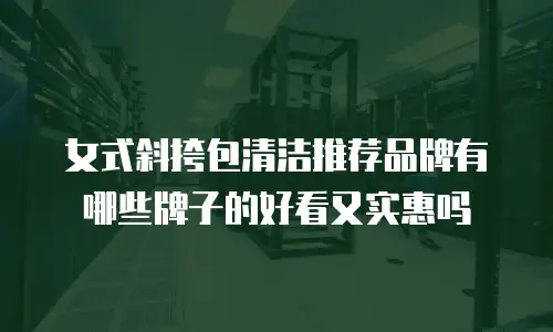 女式斜挎包清洁推荐品牌有哪些牌子的好看又实惠吗