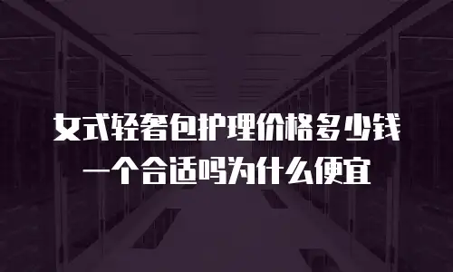 女式轻奢包护理价格多少钱一个合适吗为什么便宜