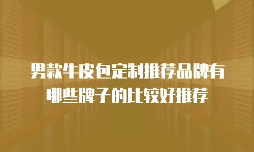 男款牛皮包定制推荐品牌有哪些牌子的比较好推荐