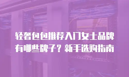 轻奢包包推荐入门女士品牌有哪些牌子？新手选购指南