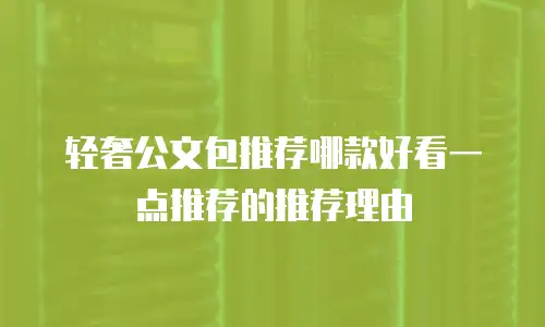 轻奢公文包推荐哪款好看一点推荐的推荐理由