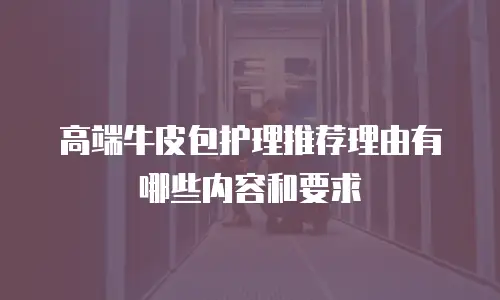 高端牛皮包护理推荐理由有哪些内容和要求
