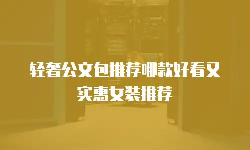 轻奢公文包推荐哪款好看又实惠女装推荐