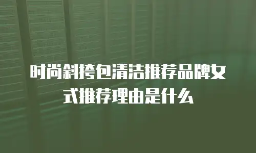 时尚斜挎包清洁推荐品牌女式推荐理由是什么