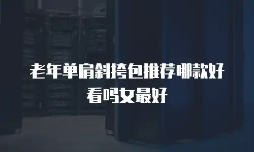 老年单肩斜挎包推荐哪款好看吗女最好