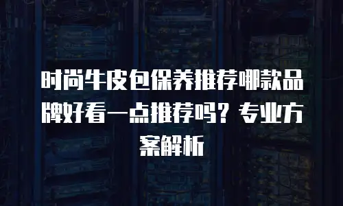 时尚牛皮包保养推荐哪款品牌好看一点推荐吗？专业方案解析