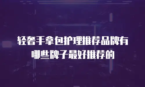 轻奢手拿包护理推荐品牌有哪些牌子最好推荐的