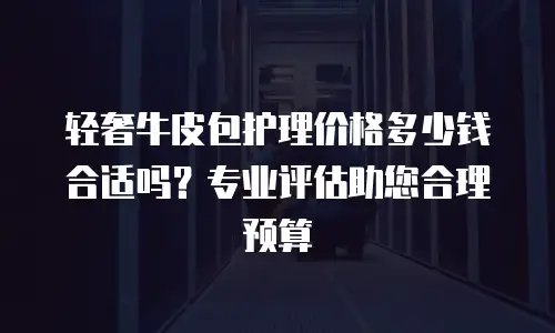 轻奢牛皮包护理价格多少钱合适吗？专业评估助您合理预算