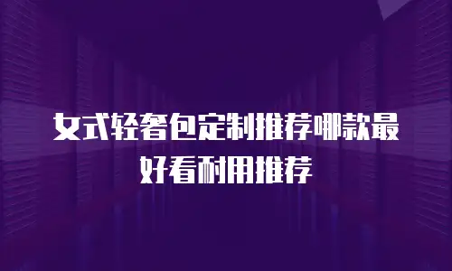 女式轻奢包定制推荐哪款最好看耐用推荐