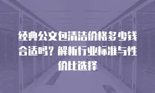 经典公文包清洁价格多少钱合适吗？解析行业标准与性价比选择