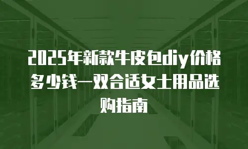 2025年新款牛皮包diy价格多少钱一双合适女士用品选购指南