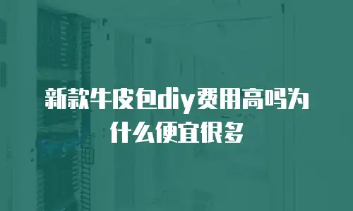 新款牛皮包diy费用高吗为什么便宜很多