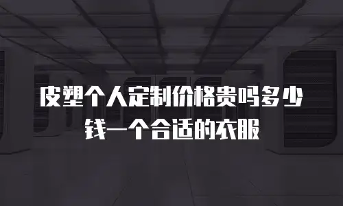 皮塑个人定制价格贵吗多少钱一个合适的衣服