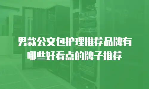 男款公文包护理推荐品牌有哪些好看点的牌子推荐